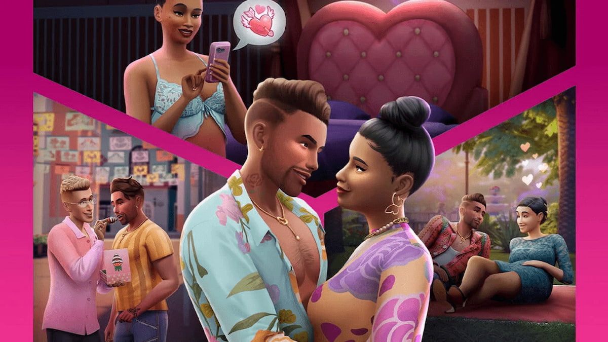 Promo Sims 4 Lovestruck avec animations romantiques