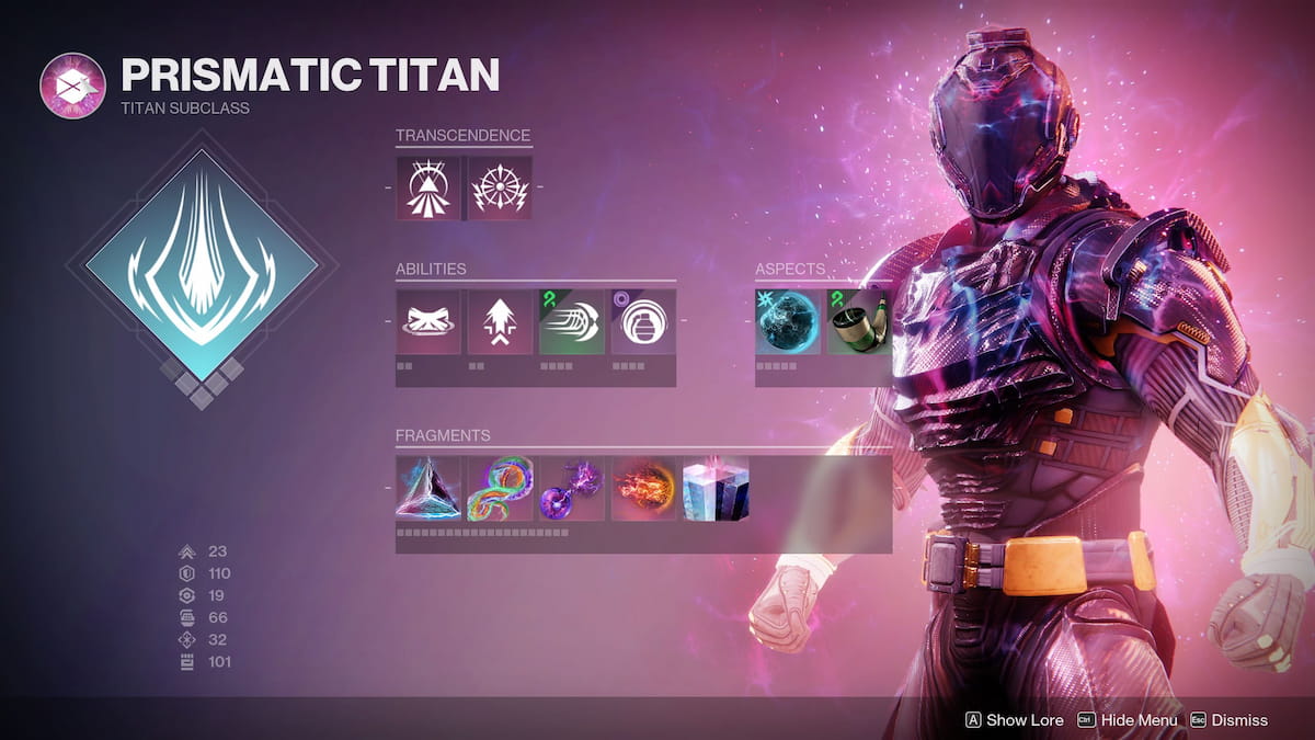 Capacités prismatiques du Titan dans Destiny 2