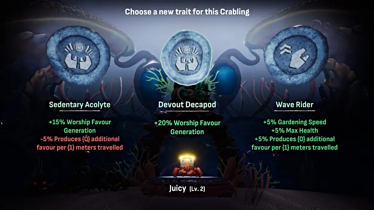 Choisir les traits de Crab God