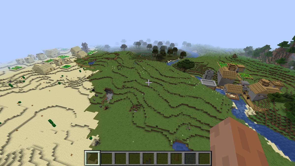 Village du désert et village des plaines dans Minecraft
