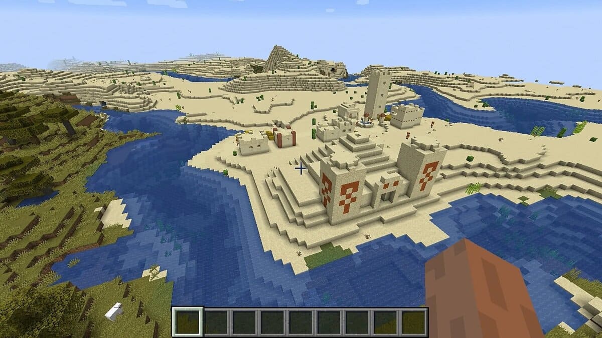temple et village du désert dans Minecraft