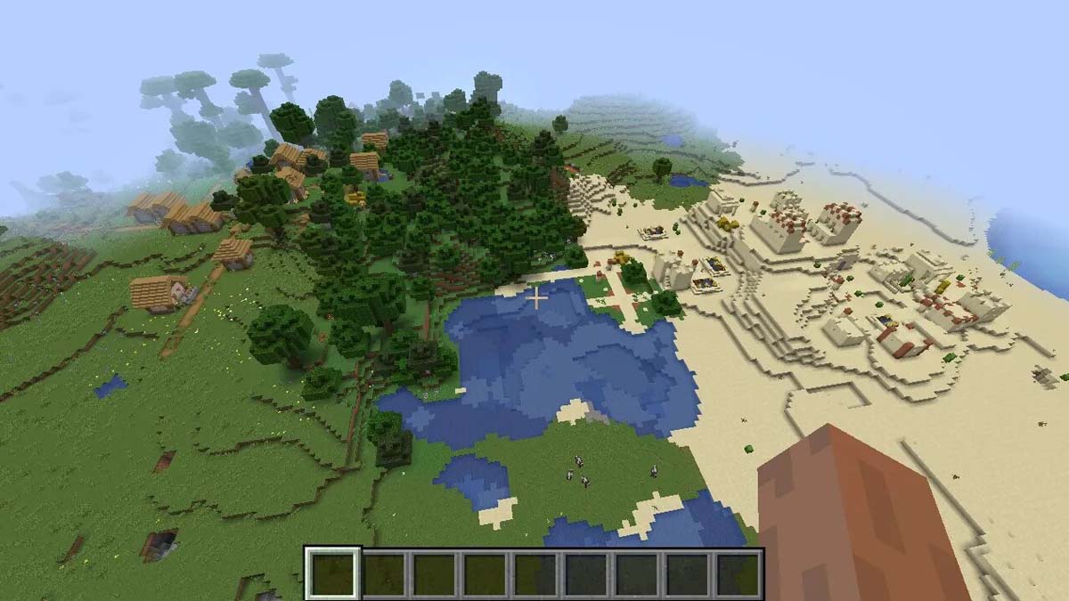 Village du désert et village des plaines dans Minecraft