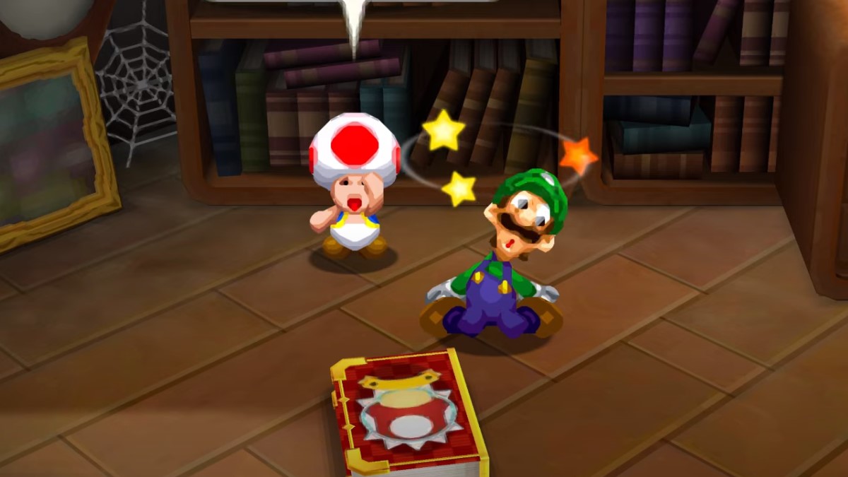 Luigi s'est cogné la tête dans Mario & Luigi : Paper Jam