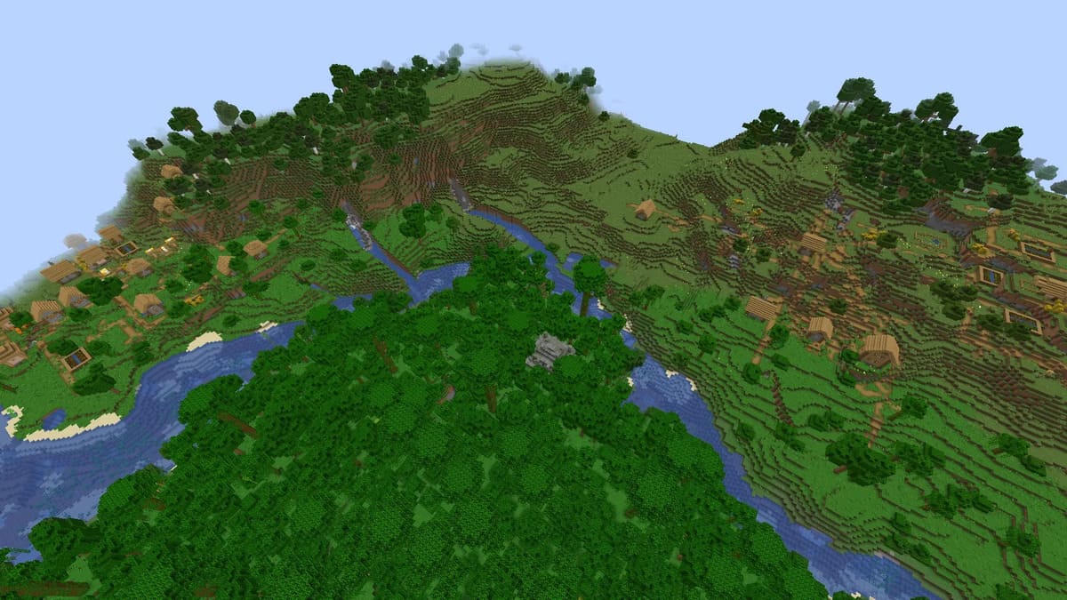 Village double jungle dans Minecraft