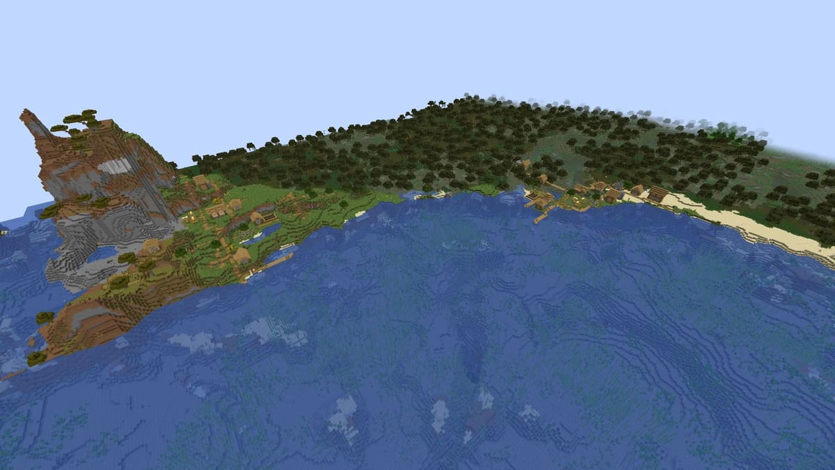 Double village marécageux dans Minecraft