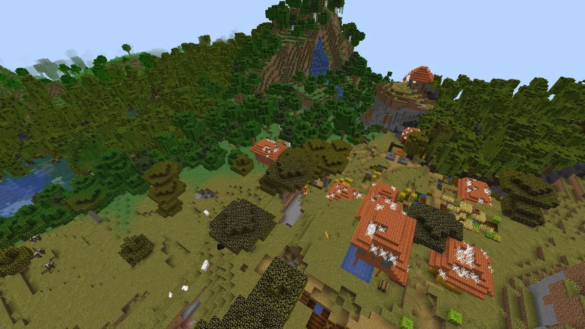 Village de zombies abandonné dans Minecraft
