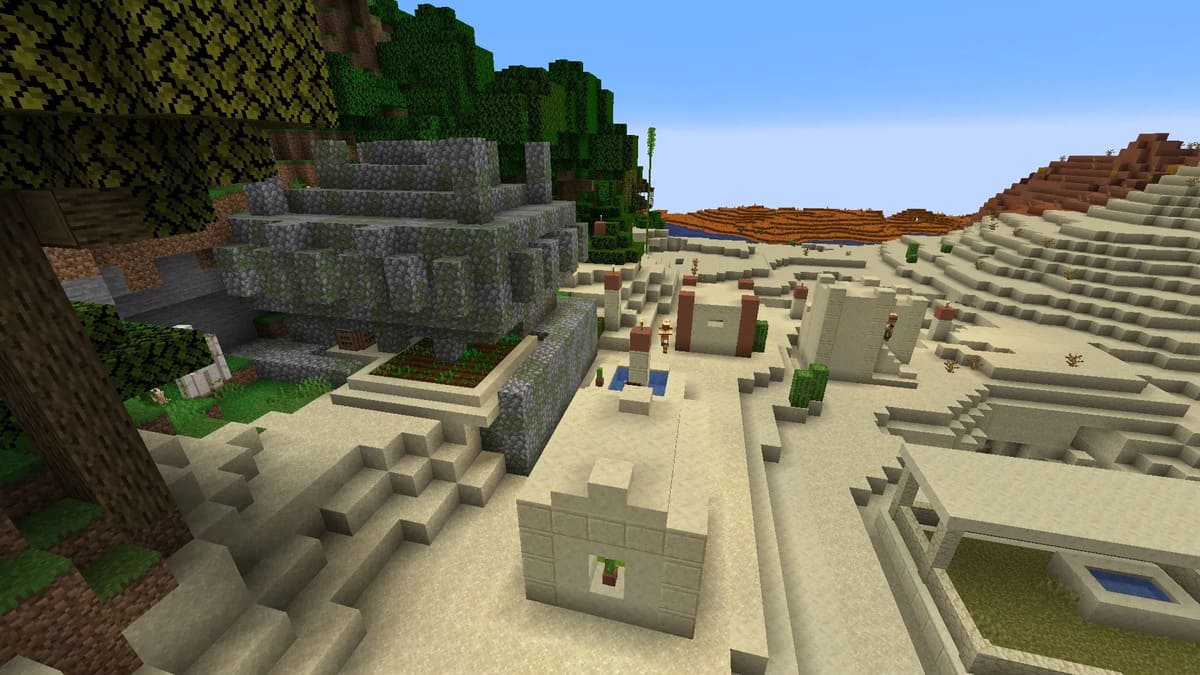 Temple et village de la jungle dans Minecraft