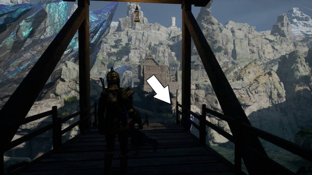 Directions vers le crâne de voyage de la faille pour atteindre les pics éclairés dans Flintlock : Le siège de l'aube.