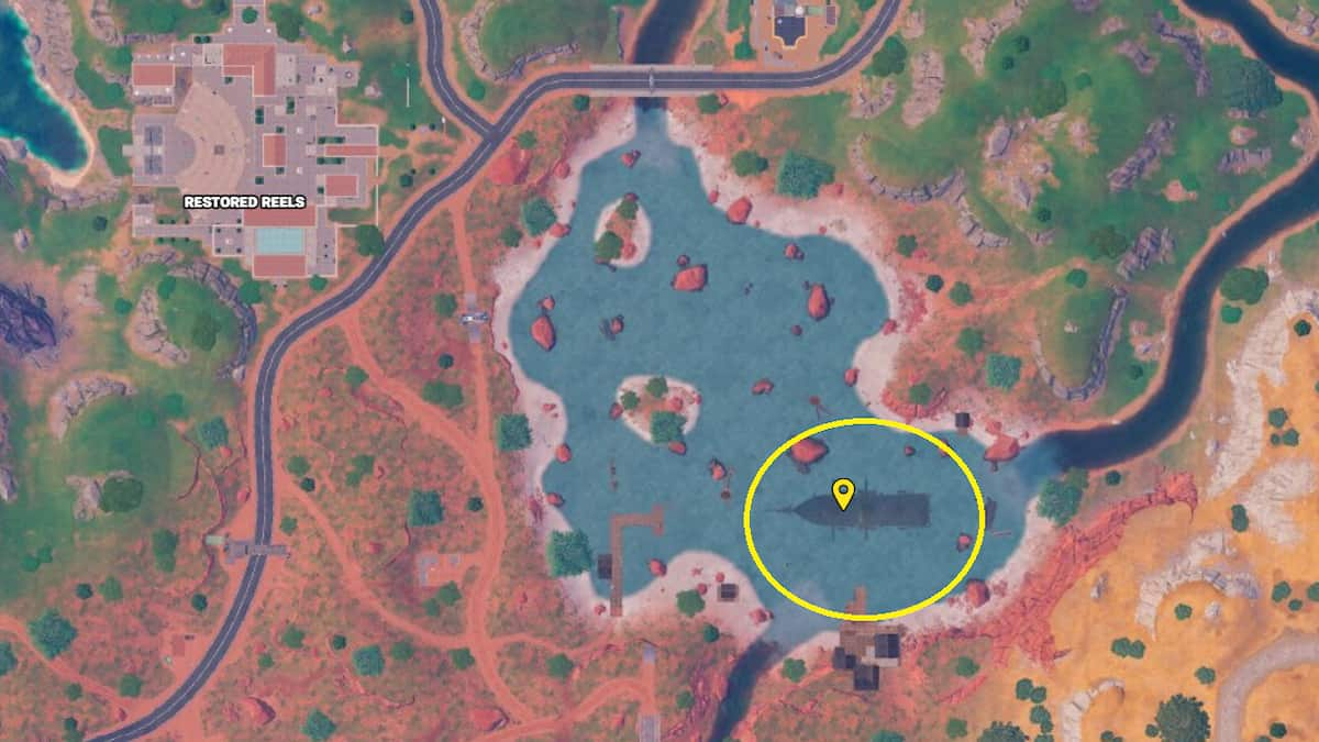 The Shipwreck Shallows POI in Fortnite