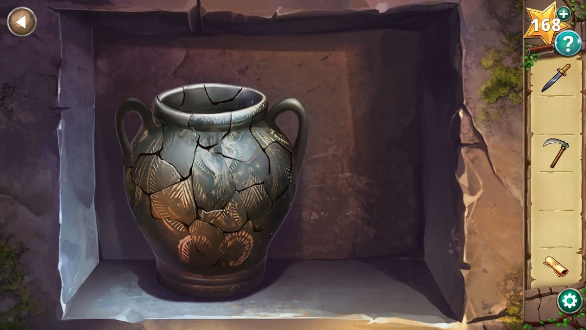 Le pot terminé dans le chapitre 1 de Adventure Escape Mysteries Hidden Ruins