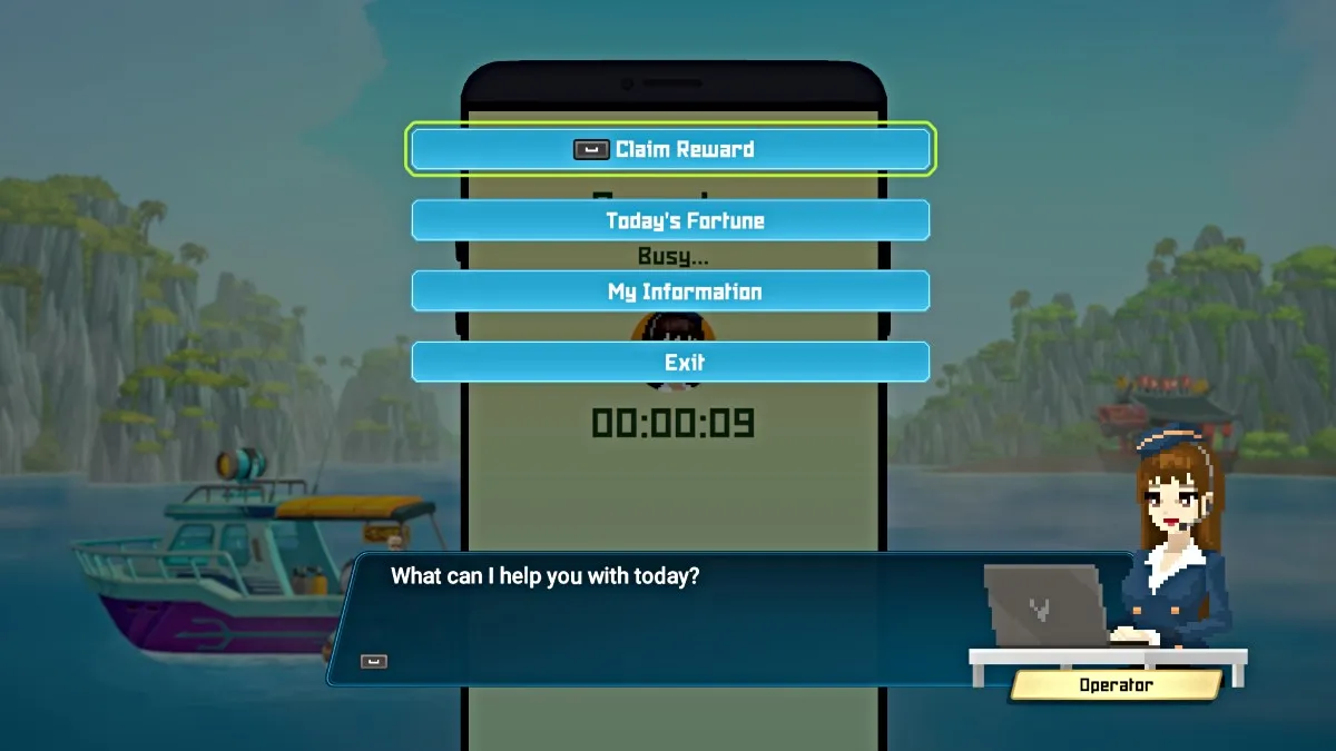 Menu d'échange des codes de Dave the Diver