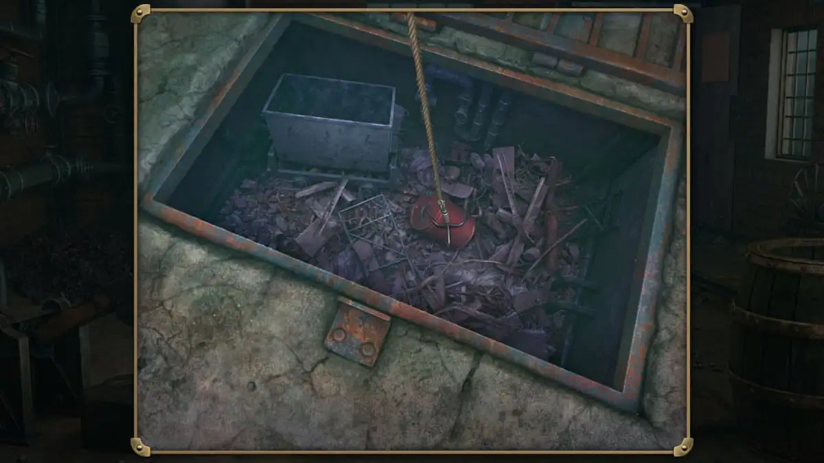 Emplacement du Jerry Can dans la chaufferie dans le cas 3 de Mystery Detective Adventure.