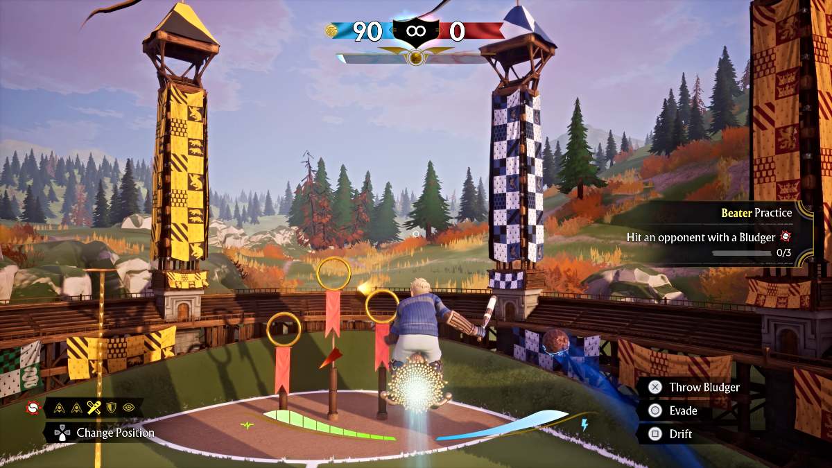 Gameplay du batteur dans Harry Potter Quidditch Champions