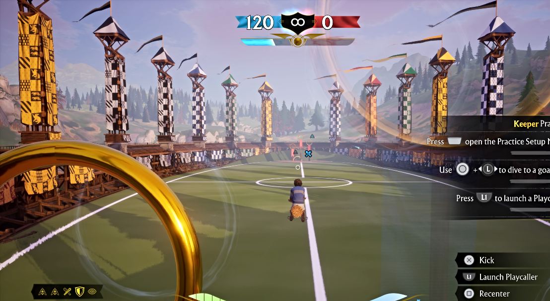 Gameplay du gardien dans Harry Potter Quidditch Champions