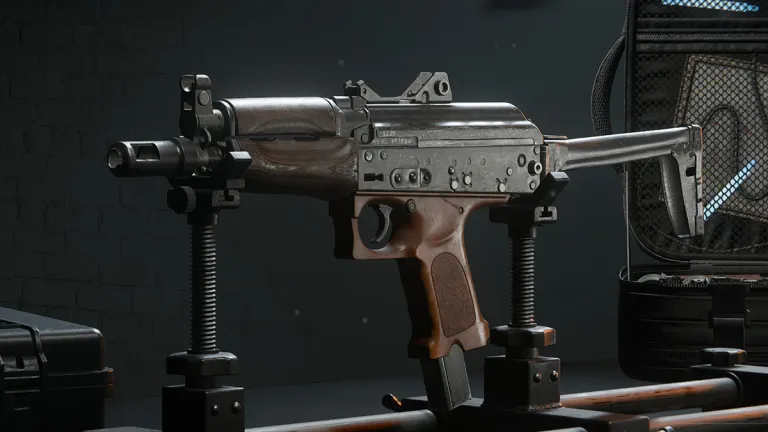 A closeup of the Jackal PDW in Call of Duty: Black Ops 6