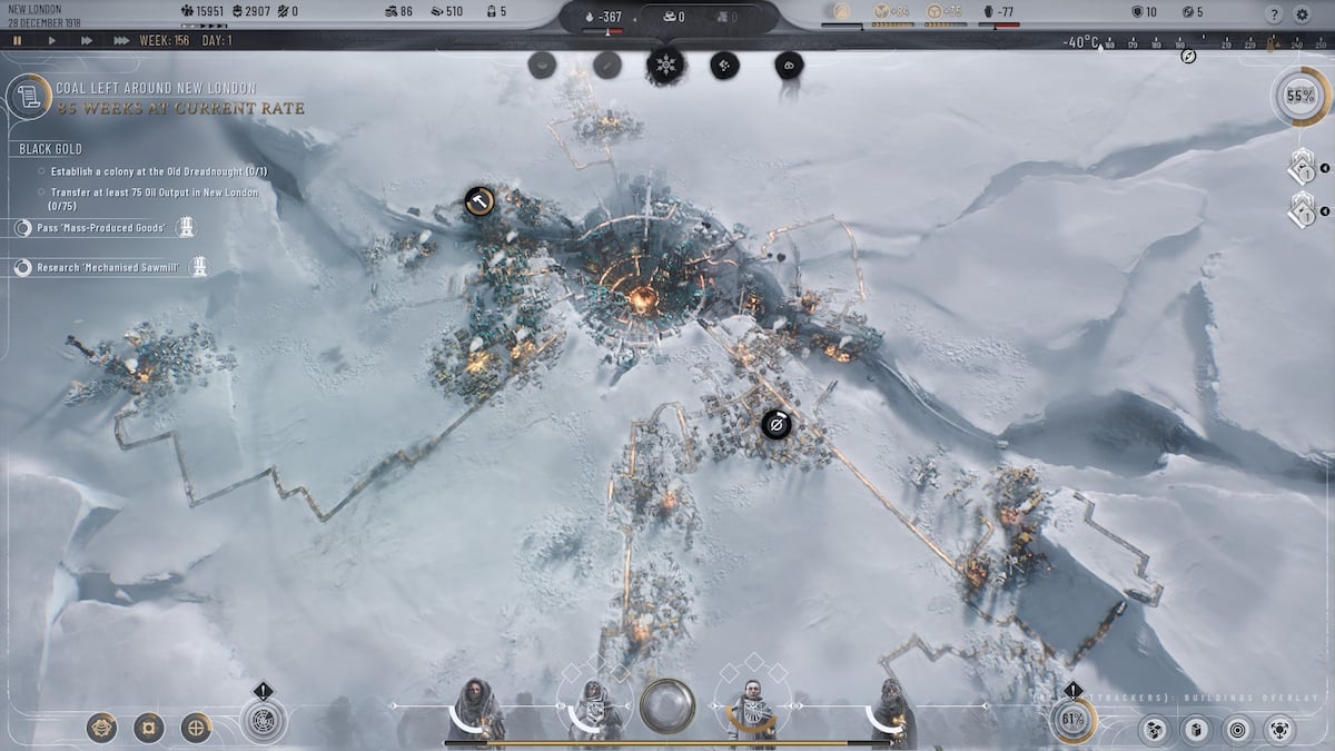 Mécanique de jeu de Frostpunk 2