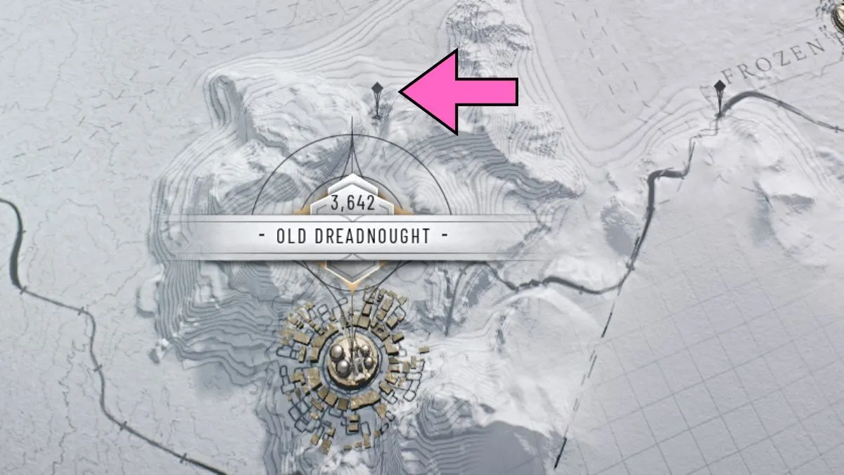 Localisation des noyaux de la Côte désolée dans Frostpunk 2