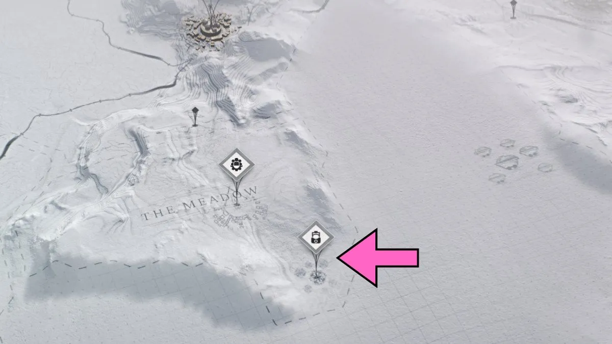 L'emplacement de Meadow Core dans Frostpunk 2