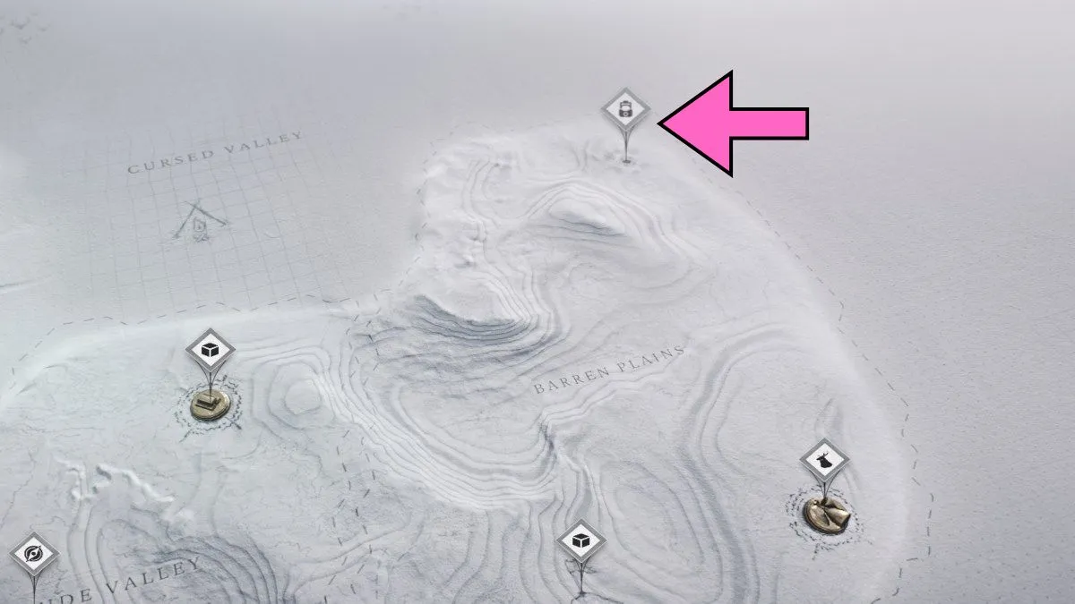 Emplacement du noyau de Barren Plains dans Frostpunk 2