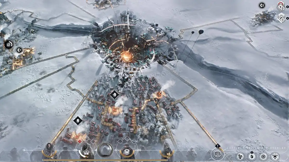 Indicateurs de confiance des factions dans Frostpunk 2