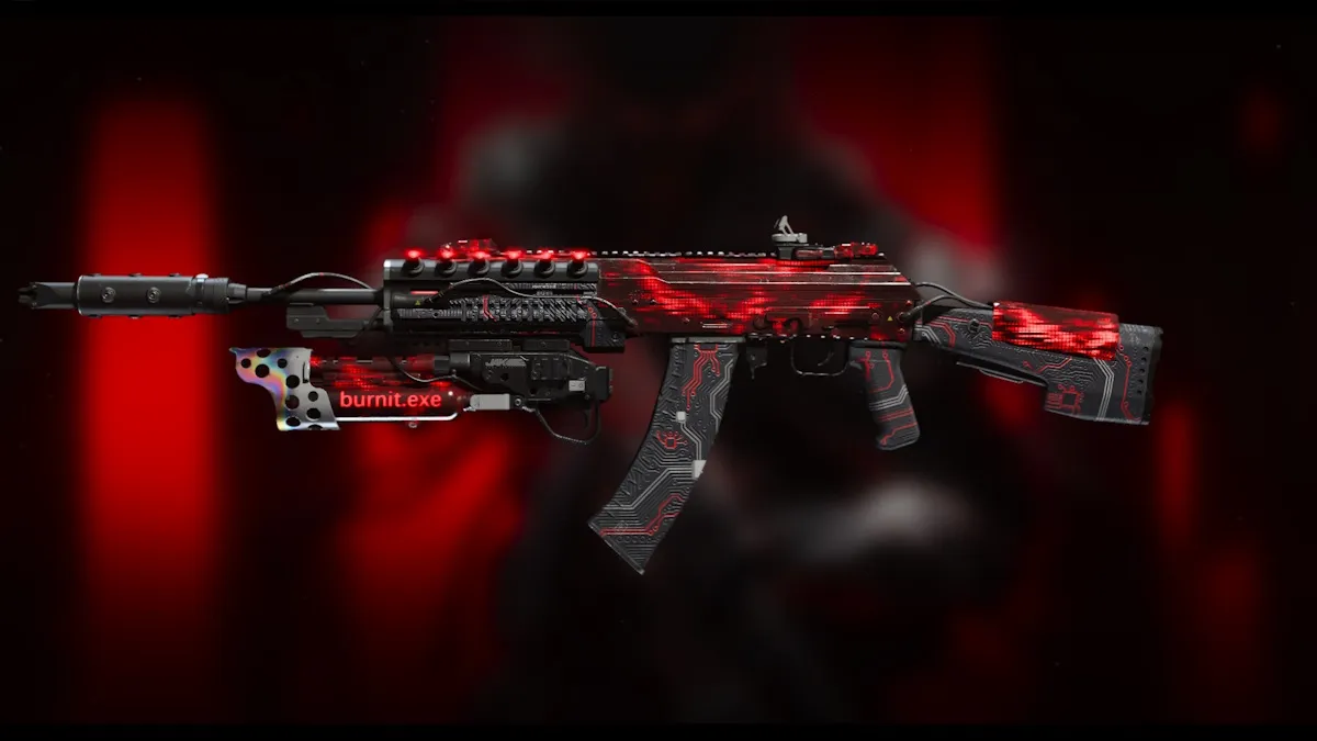 Le skin Viral Ignition pour le SVA 545 dans Modern Warfare 3.