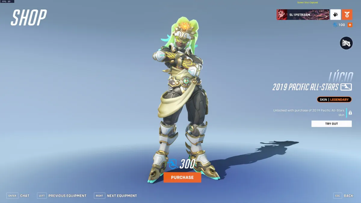 Le skin Lucio des Pacific All-Stars 2019 dans Overwatch 2