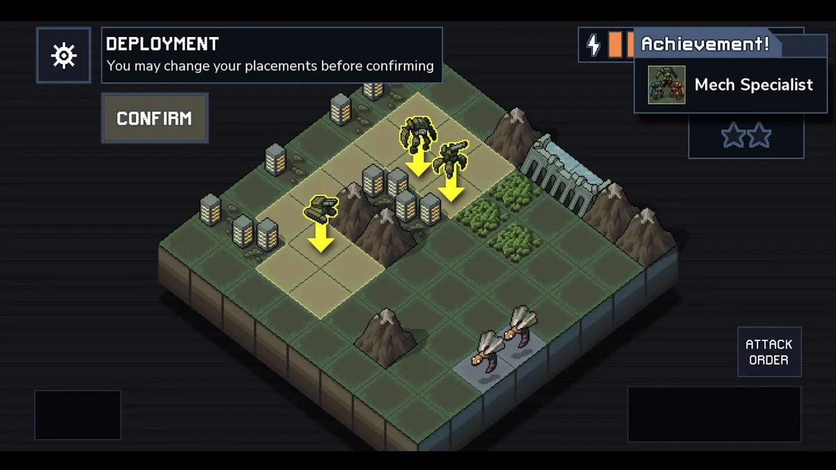 Débloquer le succès Spécialiste Mech dans Into the Breach.