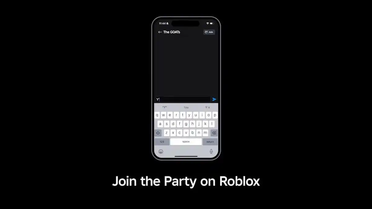 Chat textuel avec la nouvelle fonctionnalité Roblox Party