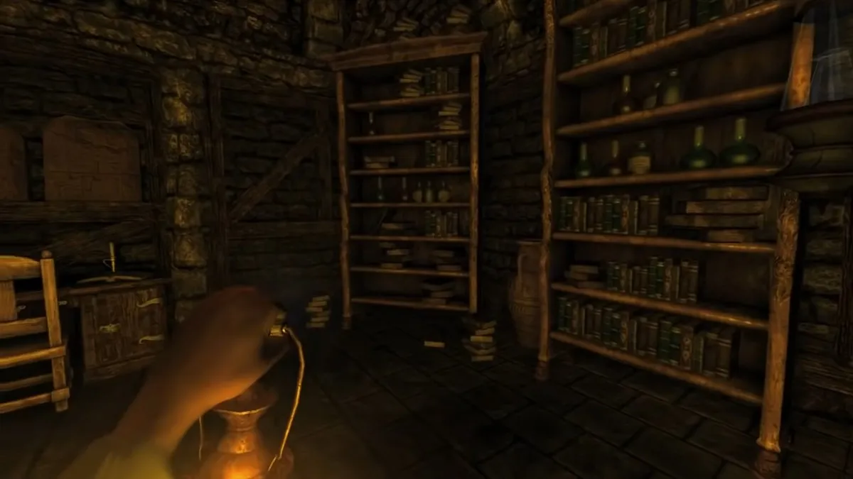 Trouver l'étude dans Amnesia: The Dark Descent.