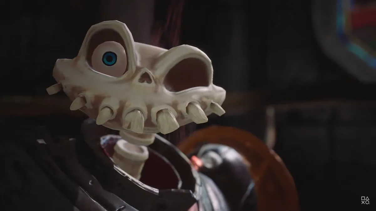 Dan souriant après avoir été ressuscité dans MediEvil 2019.