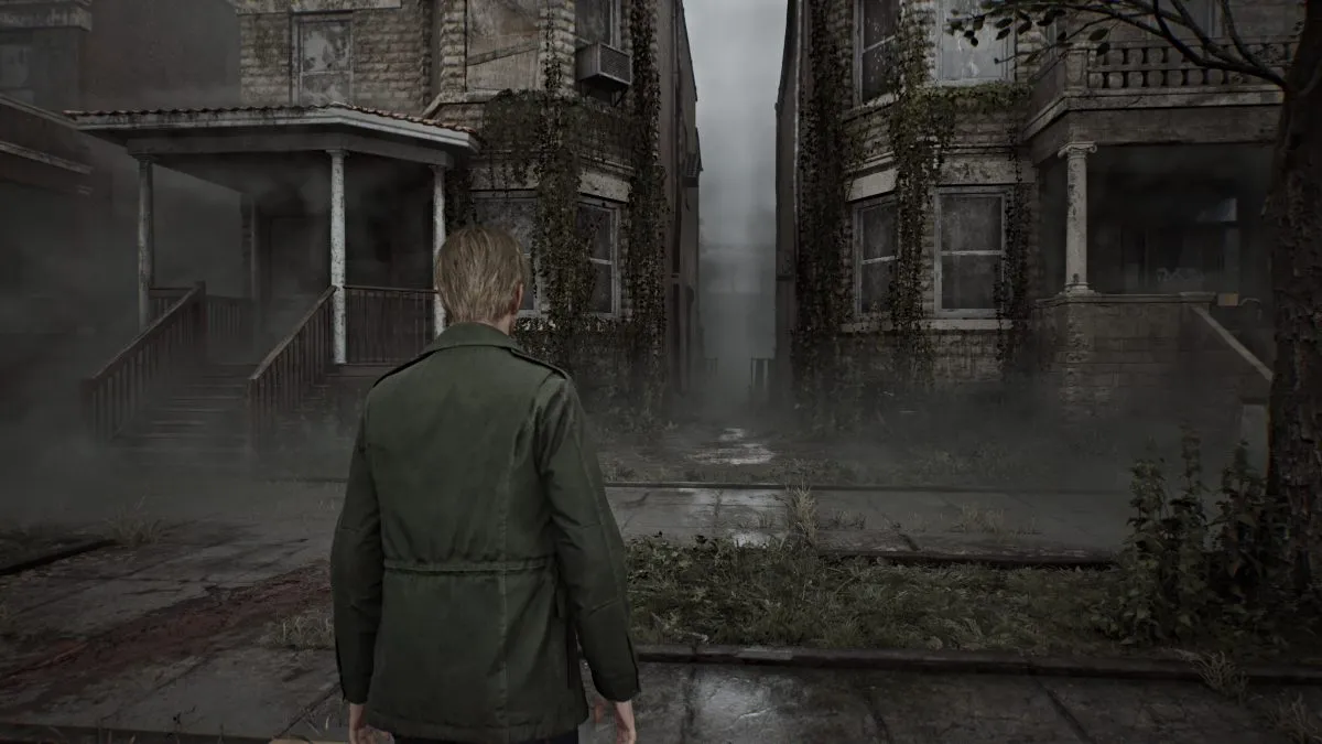 Chemin de ruelle dans le remake de Silent Hill 2