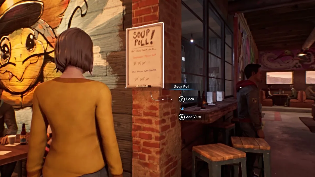 Sondage de soupe dans Life is Strange Double Exposure