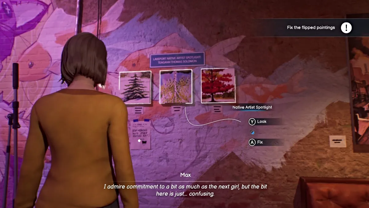 Série de peintures autochtones dans Life is Strange Double Exposure