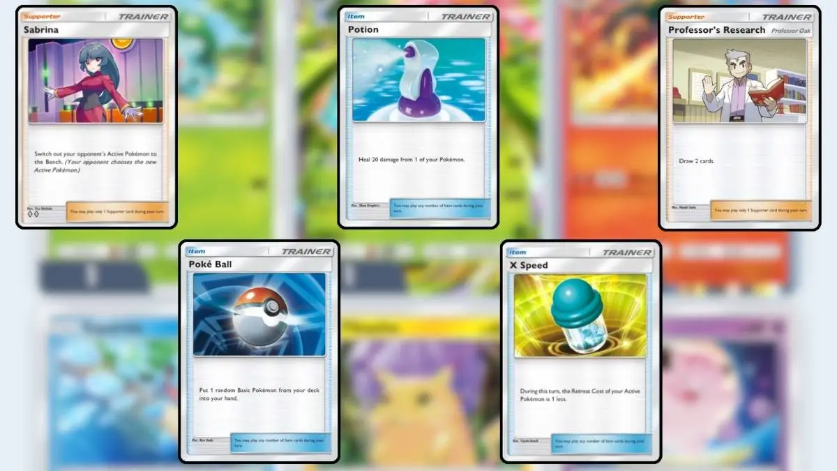 Cartes d'entraînement à utiliser dans le deck Mewtwo EX dans Pokemon TCG Pocket