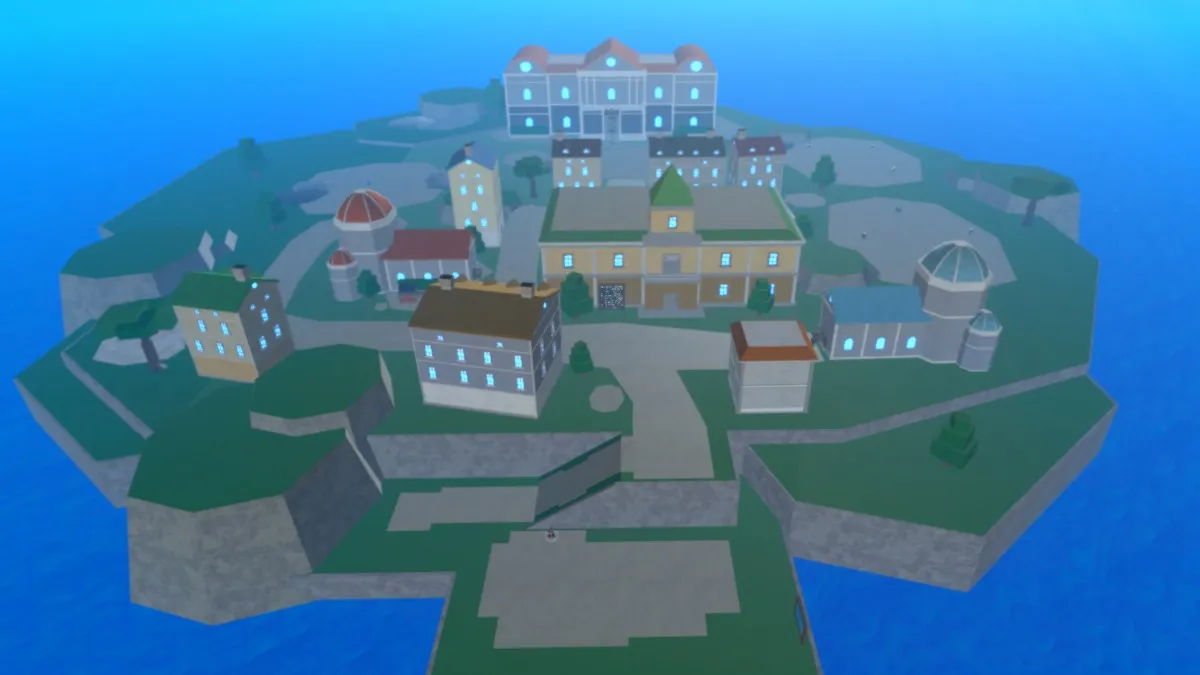 L’île Starter dans King Legacy sur Roblox.