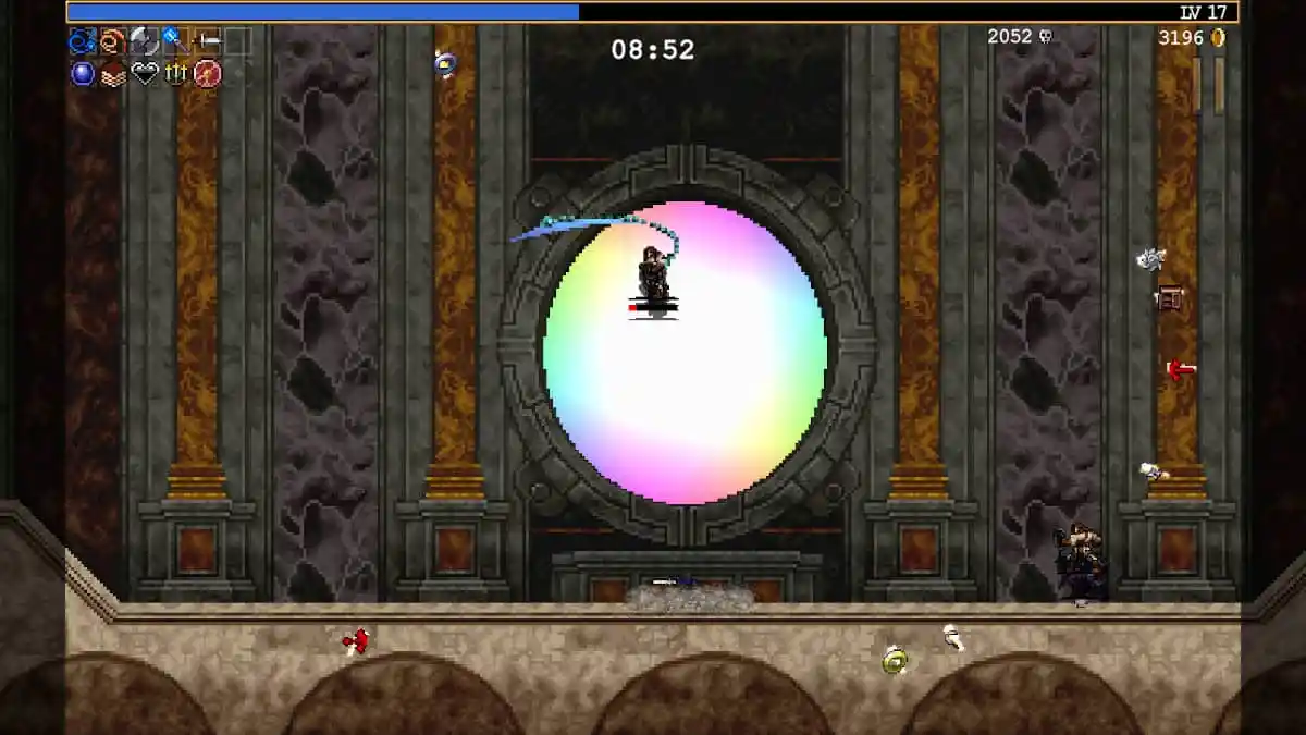 Combat de Doppelganger dans Vampire Survivors Ode to Castlevania.