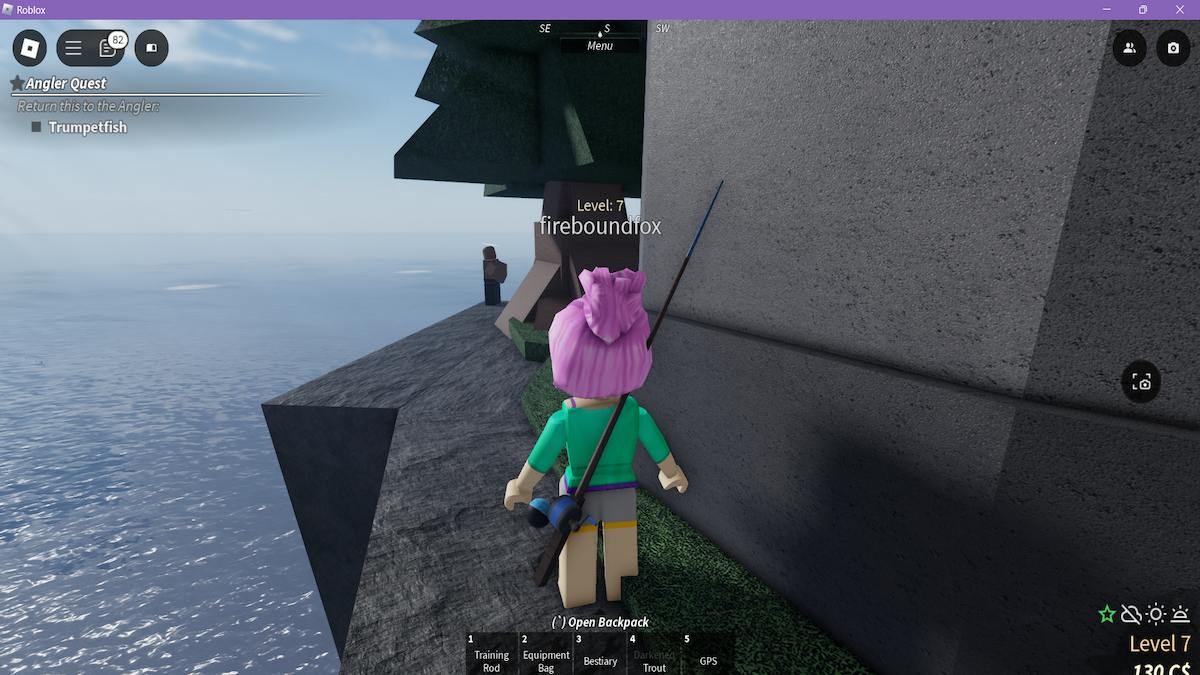 Trouver le gardien de lanterne dans la journée à Fisch sur Roblox.