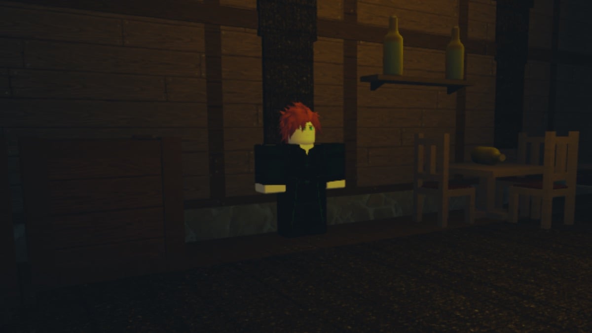 Dani, entraîneur de classe élémentariste, dans Hollowed Roblox.