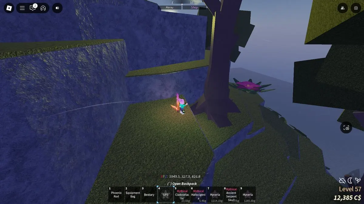 Le chemin vers le Pheonix Rod dans Roblox Fisch.