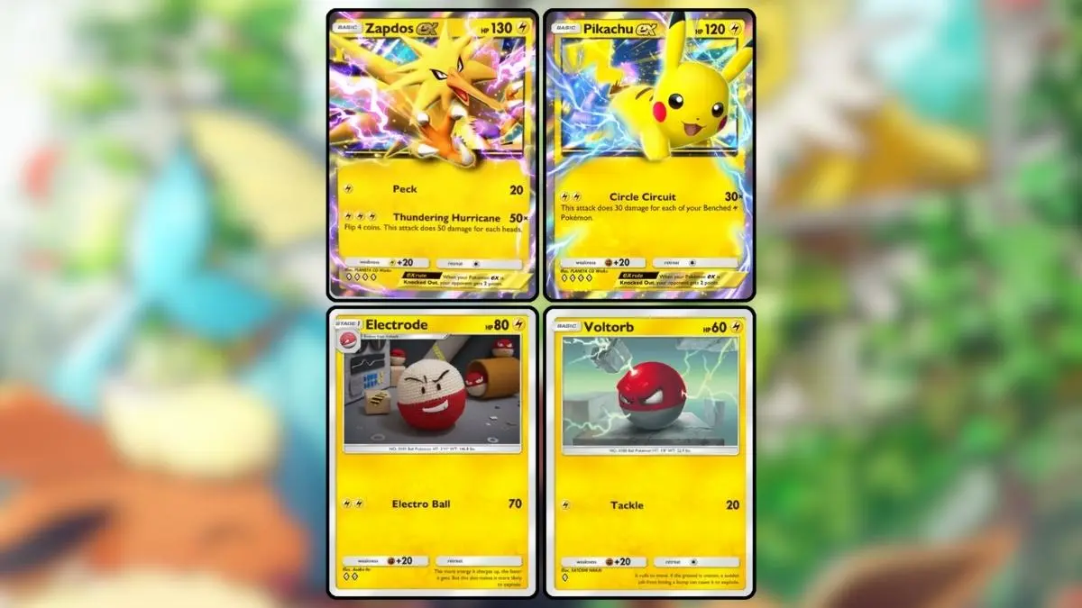 Meilleur deck Pikachu EX dans Pokemon TCG Pocket.