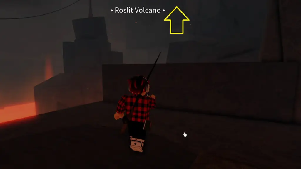 Le volcan dans Roblox Fisch