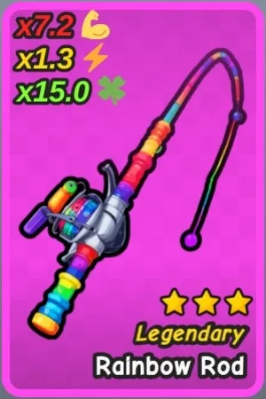 Rainbow Rod dans l'expérience Go Fishing Roblox