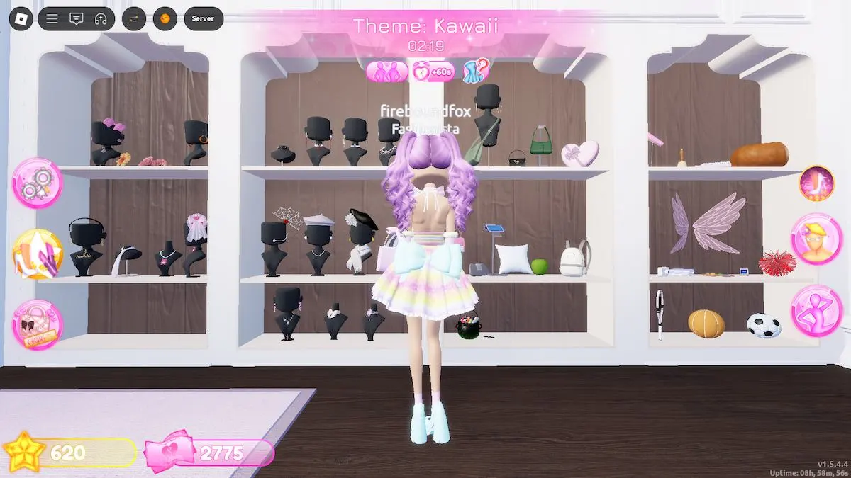 Choisir des accessoires pour un style Harajuku dans Roblox Dress to Impress.