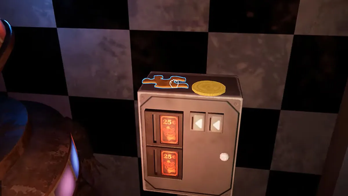 Une pièce de puzzle sur le contrôleur Candy Cadet dans FNAF Help Wanted 2.