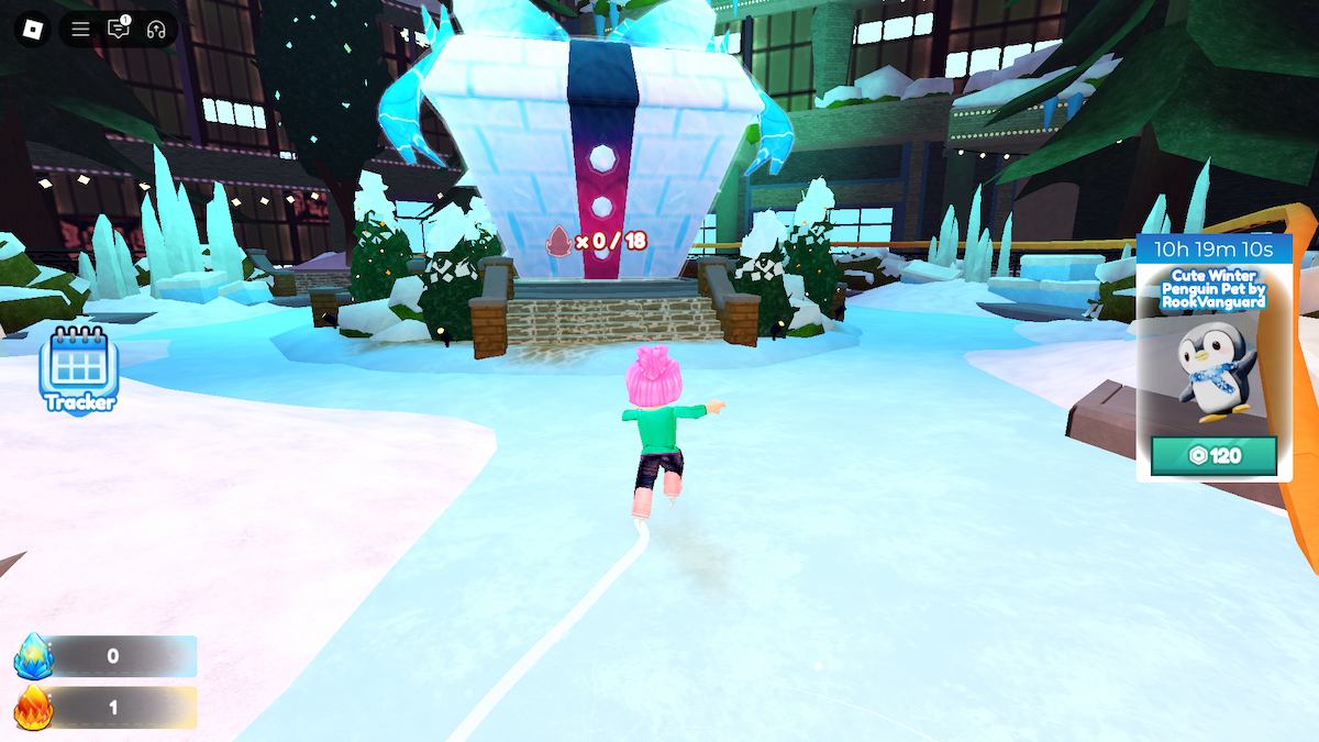 Point de cession du jeton Elite de l’événement Roblox Winter Spotlight.