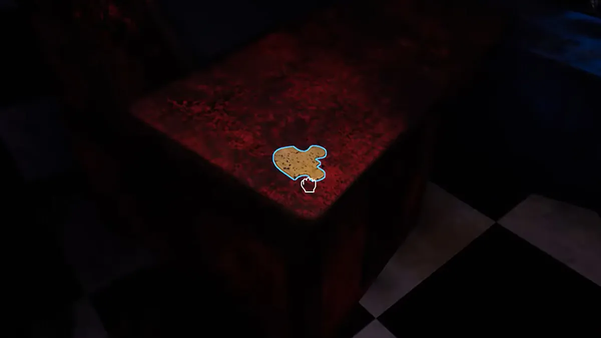 Une pièce de puzzle sur une table dans FNAF Help Wanted 2.