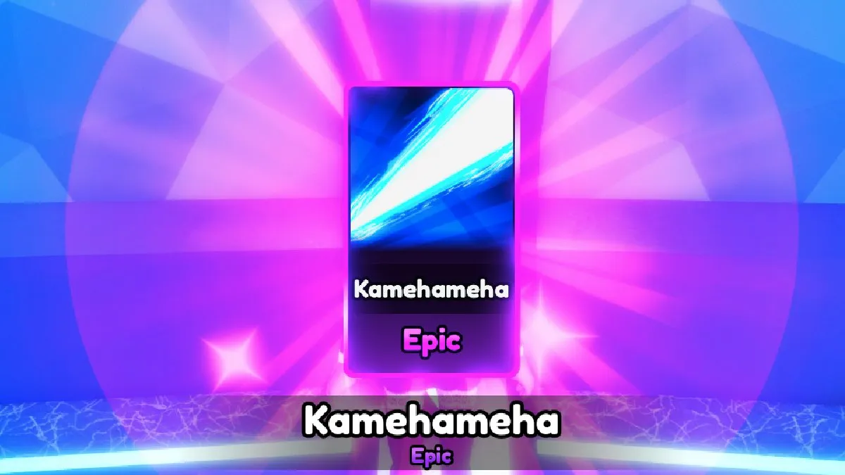 Carte Kamehameha dans Anime Multiverse sur Roblox.