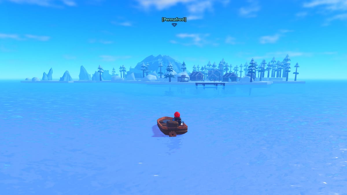 En route vers l'île du Permafrost dans Roblox Dig It