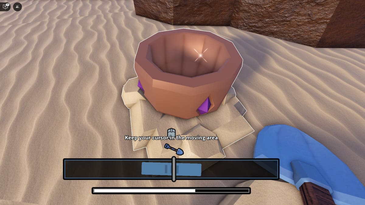 J'ai déterré un vase à bijoux dans Roblox Dig It