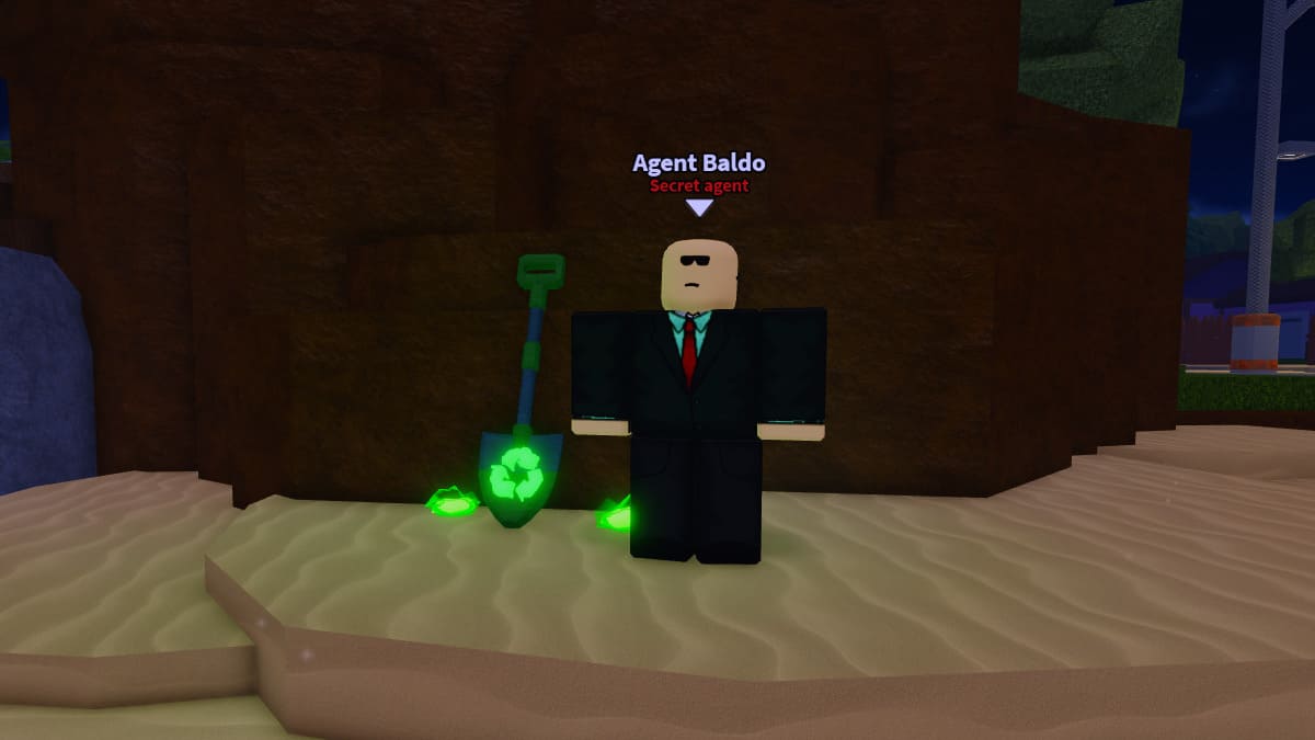 Agent Baldo, PNJ agent secret dans Dig It Roblox